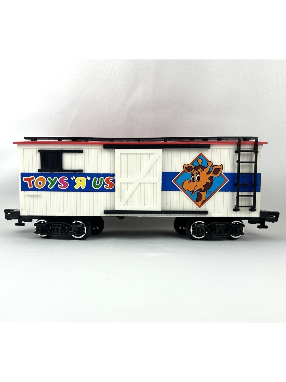 Vintage New Bright Train Box Car Toys R Us Jeffrey Giraffe 1986 Hong Kong